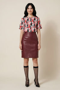 Zivame Devil Wears Prada Knit Cotton Loungewear Top - Lucent White — thumbnail 6